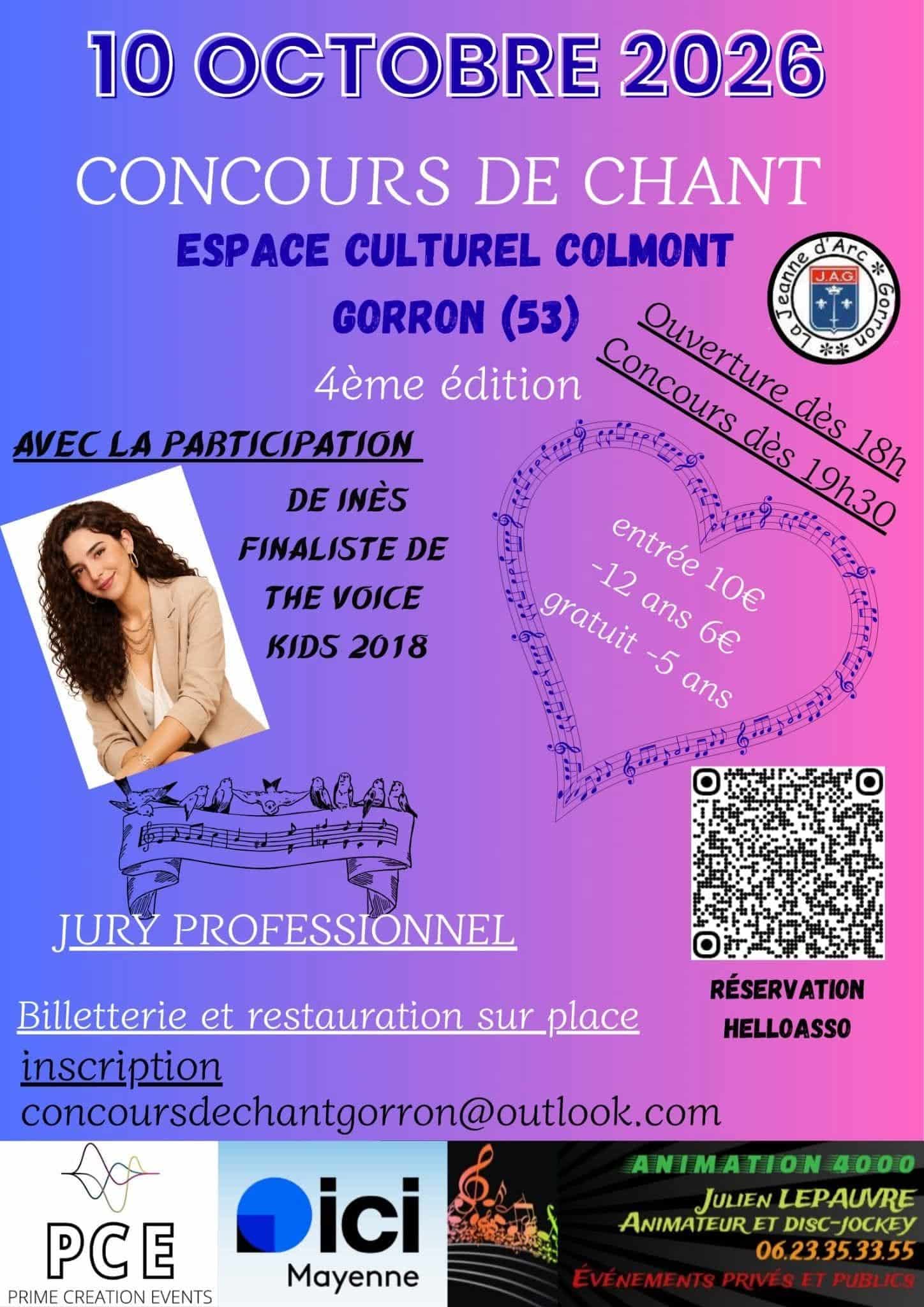 concours de chant à Gorron